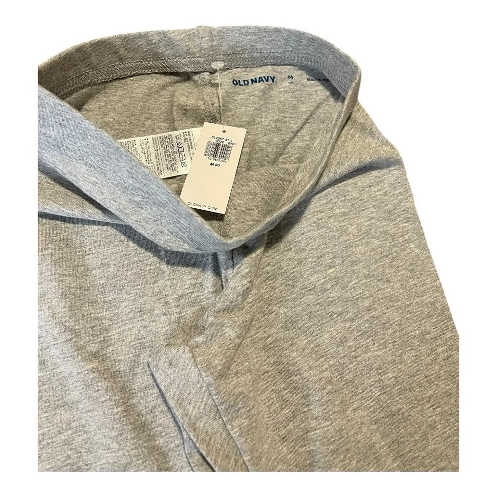 Old Navy 2-Pack Built-In-Tough Leggings – Gray‎ & Black – Girls Medium NWT